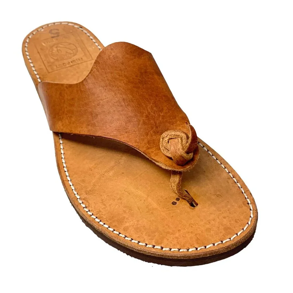 Melissinos Handmade Cyclades Leather Thong Custom Sandal‎